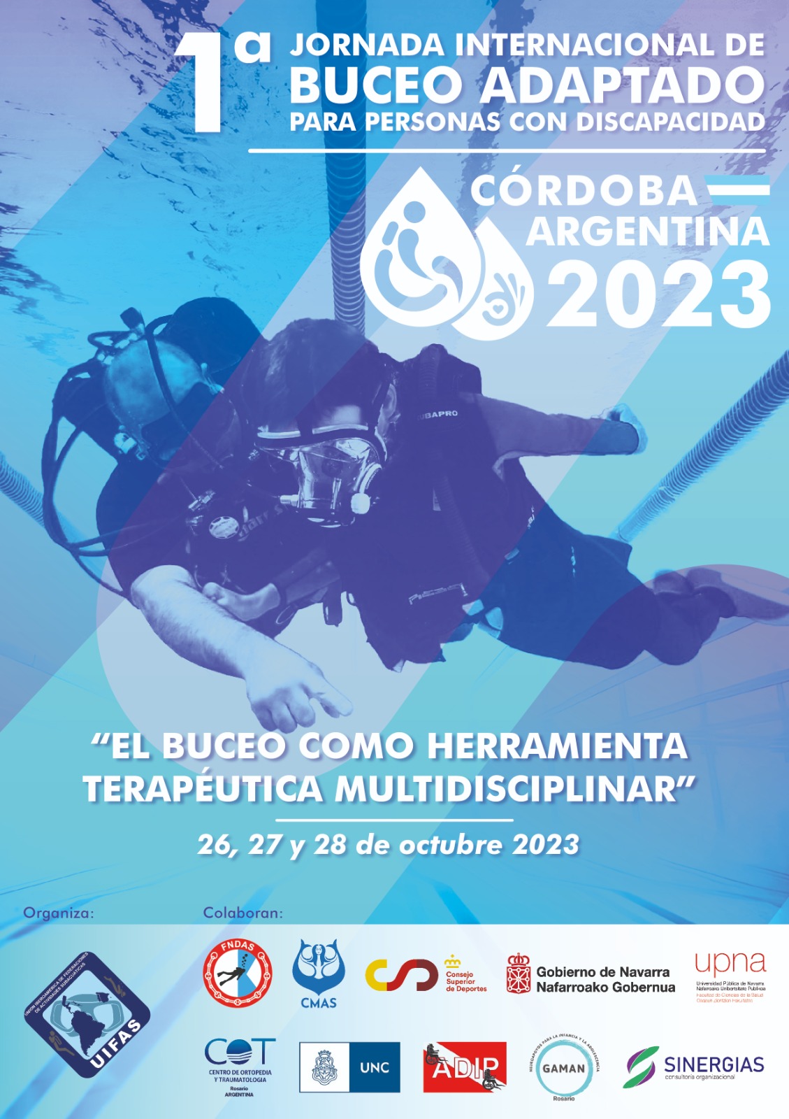 1&ordf; Jornada Internacional de Buceo Adaptado para personas con discapacidad (26-28 octubre en C&oacute;rdoba, Argentina)